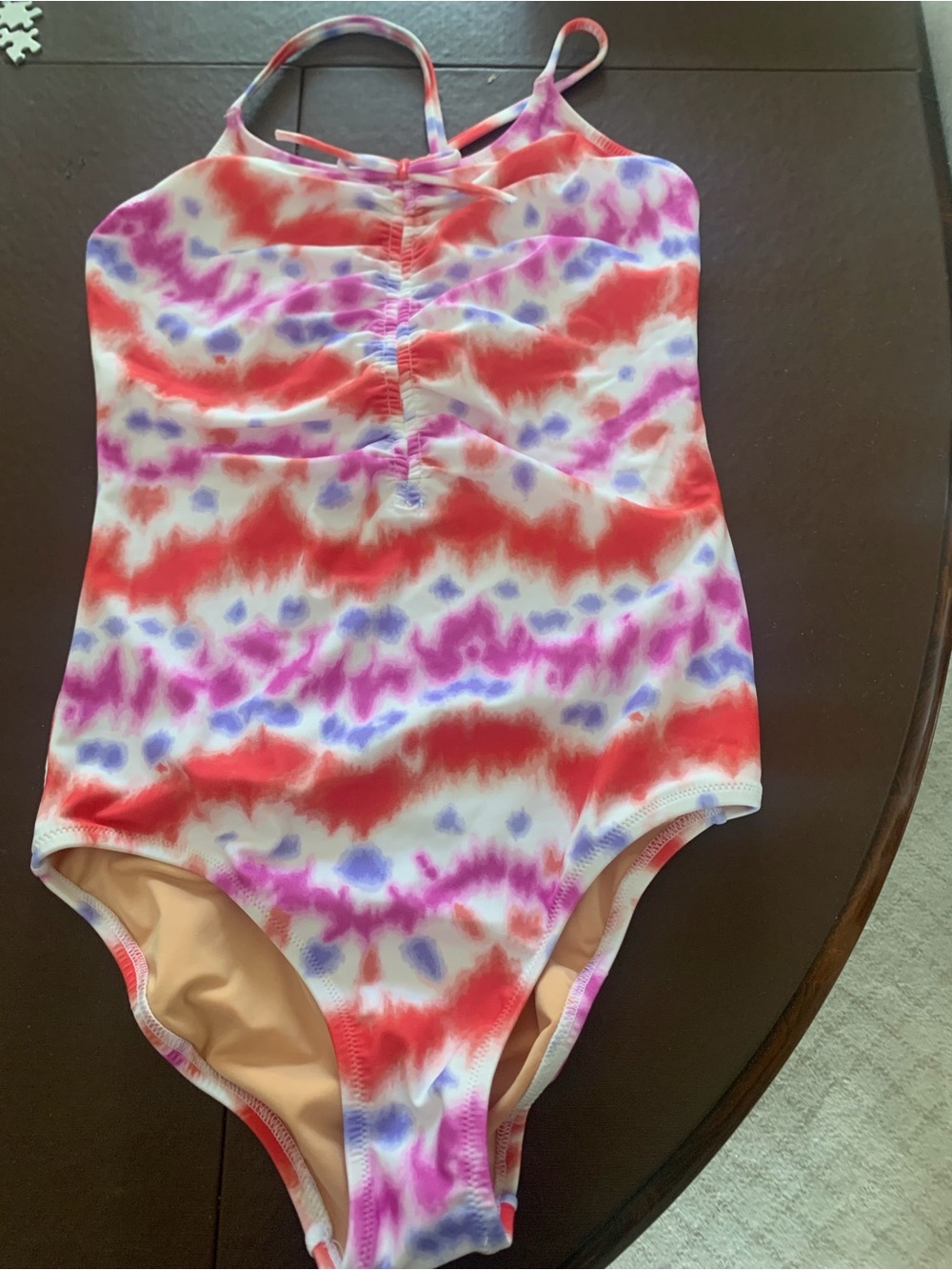 Crewcuts Pink Tie-Dye Tank Top